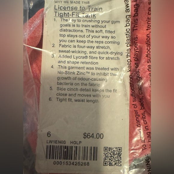 🛑⚠️SOLD🛑⚠️LULULEMON License to Train Tight-Fit Tank Top - Picture 9 of 9